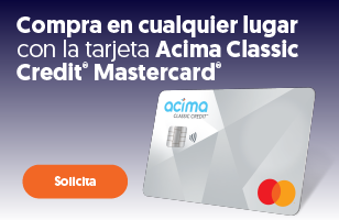 Compra en cualquier lugar con la tarjeta Acima Classic Credit® Mastercard®